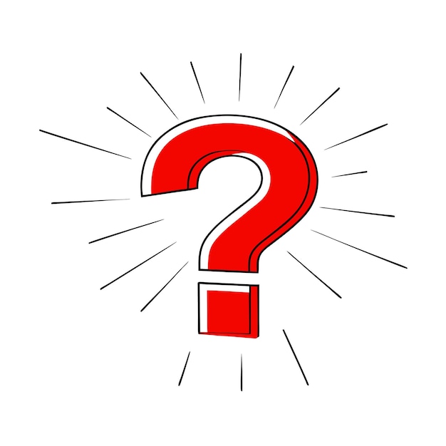 Moderno modelo de signo de pregunta para el vector de idea o mensaje en un fondo blanco aislado 7