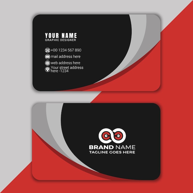Moderno modelo de tarjeta de visita diseño de identidad de marca corporativa