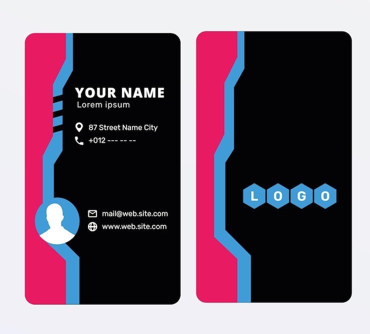 Vector moderno modelo de tarjeta de visita diseño limpio y minimalista hace hincapié en la identidad corporativa de la empresa la imagen refleja profesionalismo y elegancia