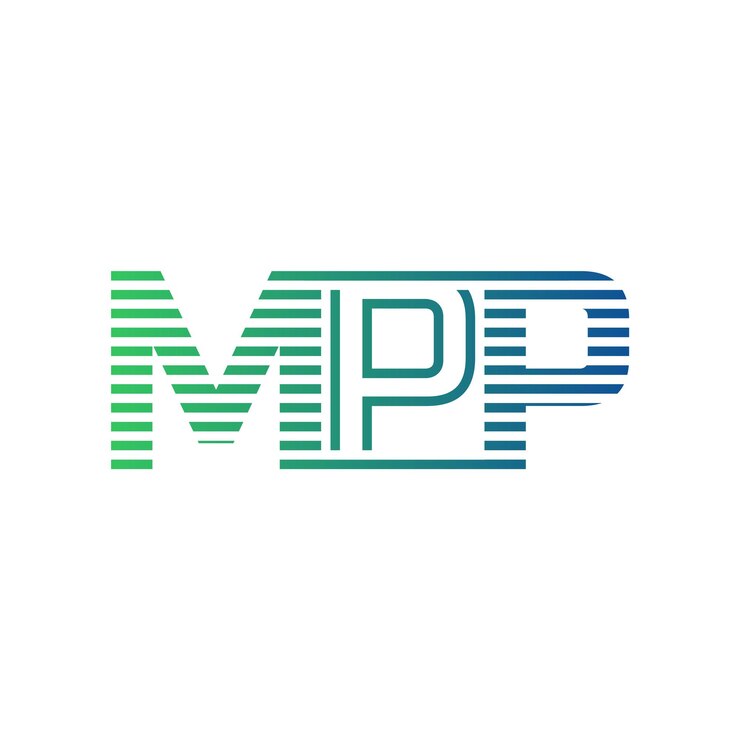 Vector moderno mpp logo diseño de la carta mpp minimalista profesional y versátil icono de marca para la identidad empresarial