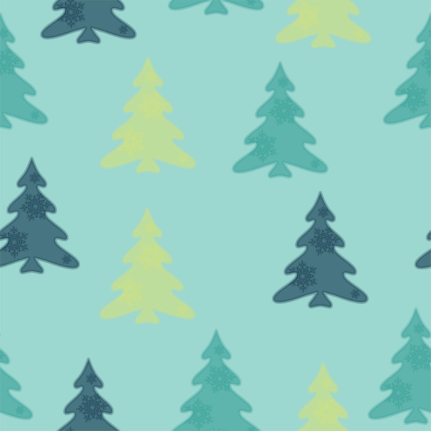 Moderno Navidad sin costuras patrones vectoriales bonitos árboles de Navidad patrones de regalos de Navidad