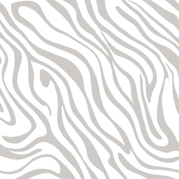 Moderno patrón sin costuras gris claro y blanco con un aspecto de textura fluida orgánica de rayas de cebra