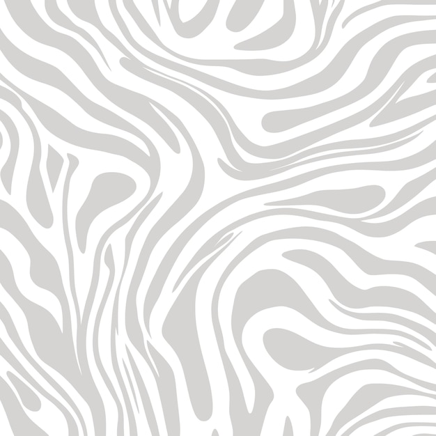 Moderno patrón sin costuras gris claro y blanco con un aspecto de textura fluida orgánica de rayas de cebra