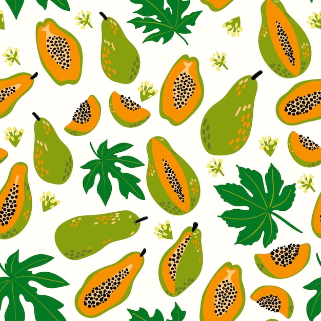 Moderno patrón de frutas sin costuras abstractas y texturas únicas para el diseño de superficies de papelería de tela