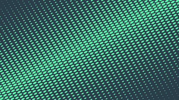 Moderno patrón de medio tono escamoso textura inclinada Vector verde fondo abstracto