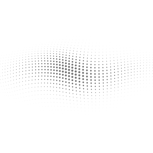 Moderno patrón de onda de punto de medio tono con profundidad de gradiente sutil en blanco y negro perfecto para el producto B