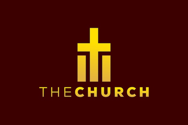 Moderno y profesional letra M iglesia signo cristiano y pacífico vector logo
