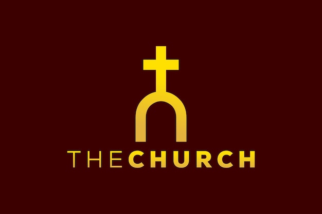 Moderno y profesional letra N iglesia signo cristiano y pacífico vector logo