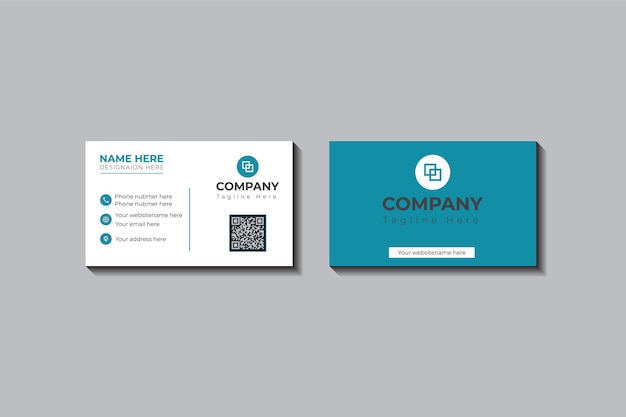 Moderno y sencillo modelo de tarjeta de visita para la empresa Estilo corporativo Creativo y sencillo negocio c