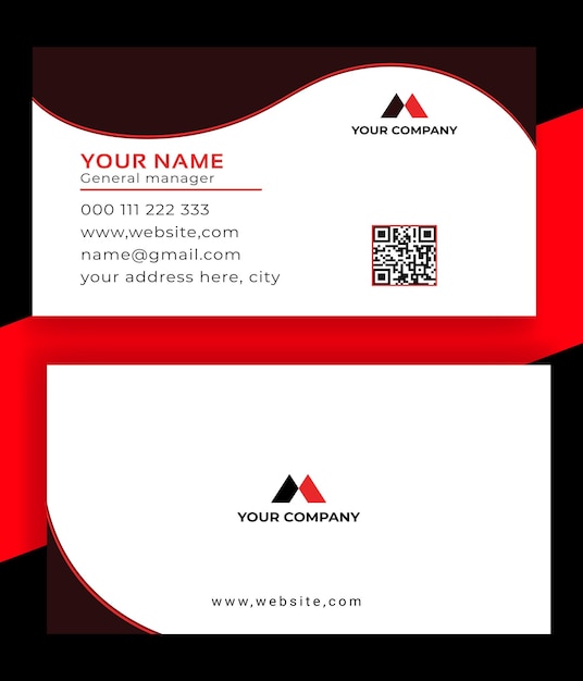 Moderno y sencillo modelo de tarjeta de visita profesional modelo de tarjeta