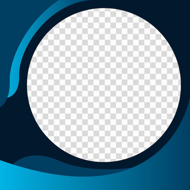 Moderno twibbon plantilla de publicación en las redes sociales