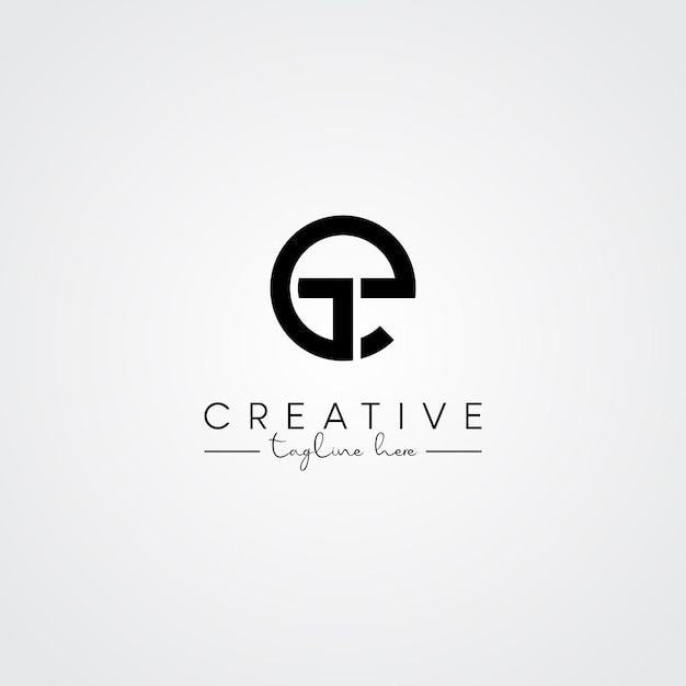 Moderno y único artístico ET TE Logotipo de la letra inicial basado en el logotipo del icono de la letra