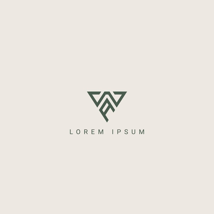 Vector moderno único letra wa aw elemento de plantilla de diseño de icono del logotipo