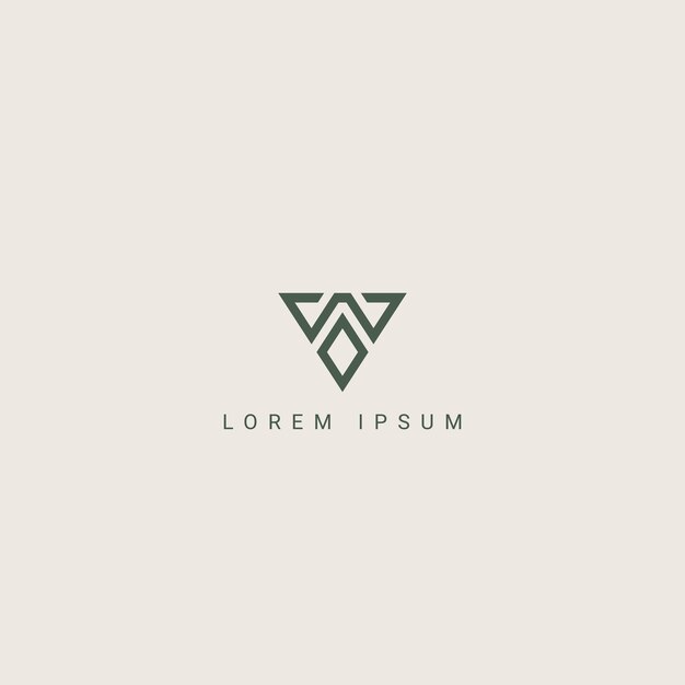 Moderno único letra WO OW elementos de plantilla de diseño de icono del logotipo