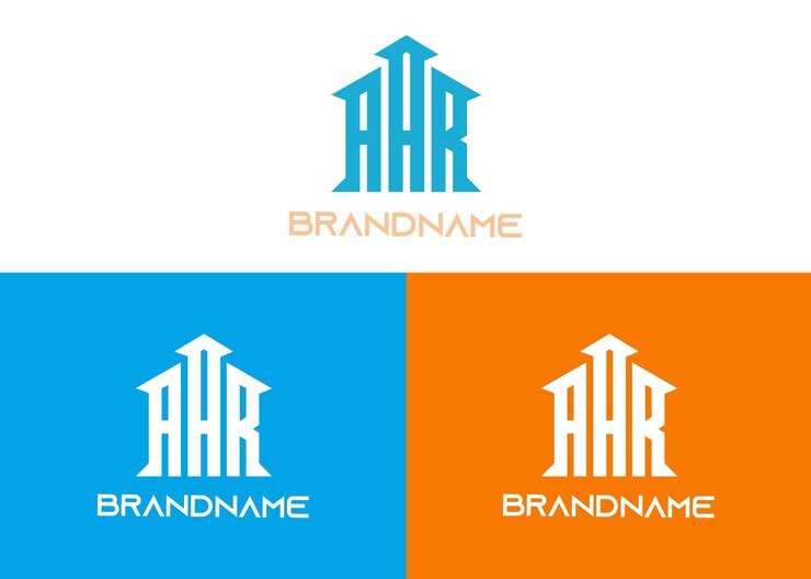 Vector moderno y único modelo de diseño de logotipo corporativo aar
