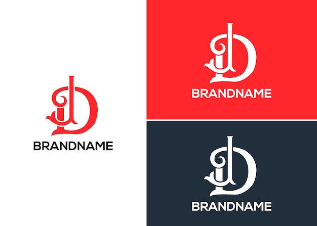 Moderno y único modelo de diseño de logotipo corporativo de DJ