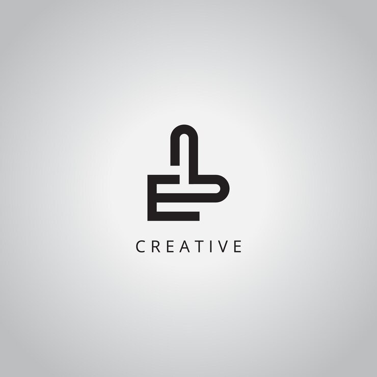 Vector moderno y único modelo vectorial de diseño de logotipo comercial de letras el le