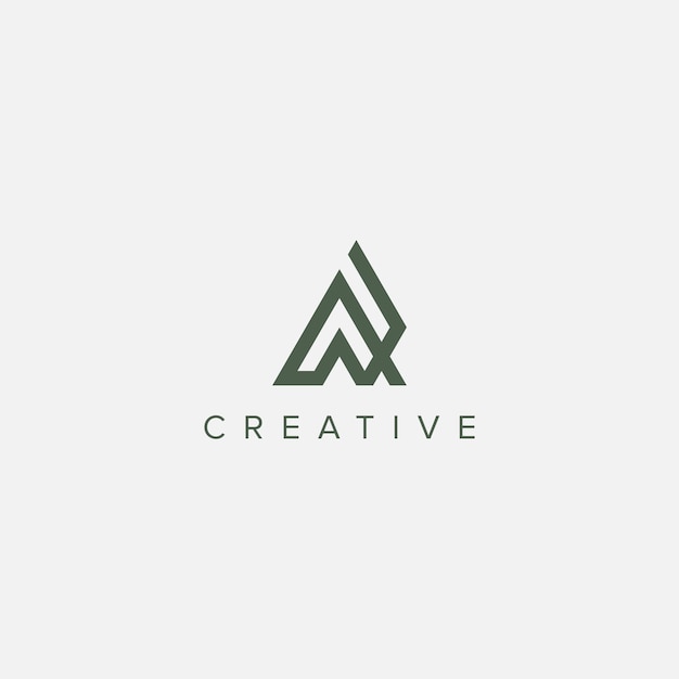 Moderno y único vector de plantillas de diseño de logotipo AP PA