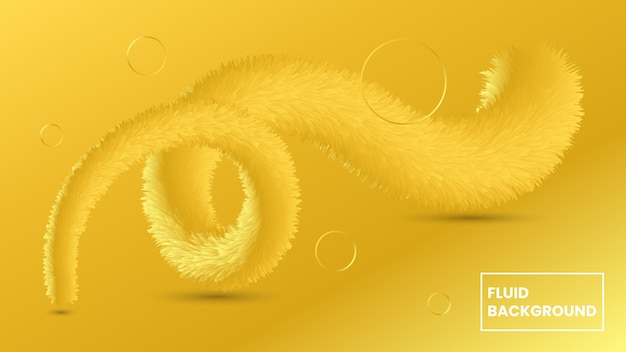 Moderno vector 3D pluma formas doradas plantilla de fondo fluido