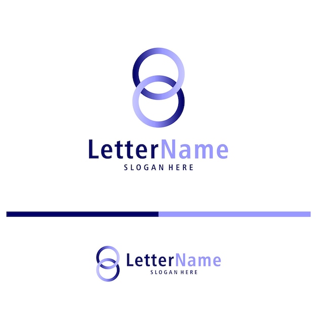Moderno vector de diseño de logotipo de la letra B plantilla de conceptos de logotipo creativos de B