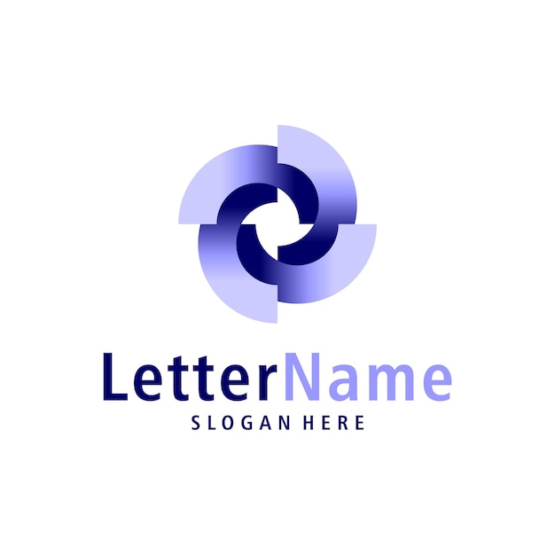 Moderno vector de diseño de logotipo de la letra O Modelo de conceptos de logotipo creativo de O