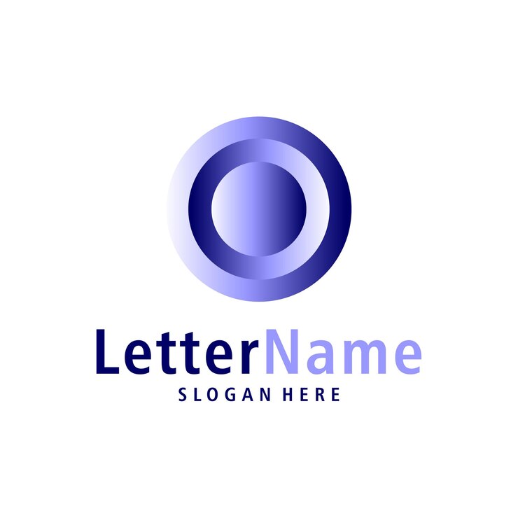 Vector moderno vector de diseño de logotipo de la letra o modelo de conceptos de logotipo creativo de o