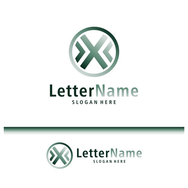 Moderno vector de diseño de logotipo de letra X plantilla de conceptos de logotipo Creative X