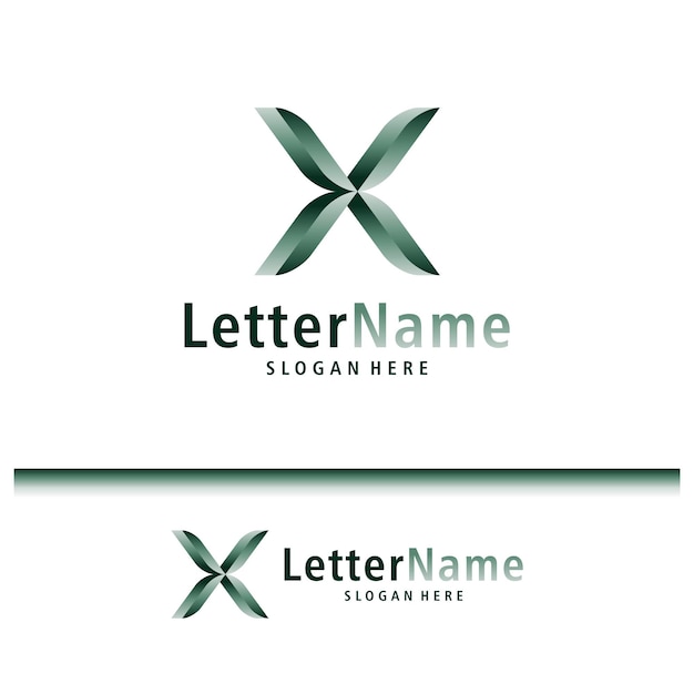 Moderno vector de diseño de logotipo de letra X plantilla de conceptos de logotipo Creative X