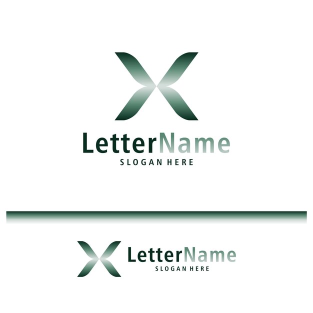 Moderno vector de diseño de logotipo de letra X plantilla de conceptos de logotipo Creative X