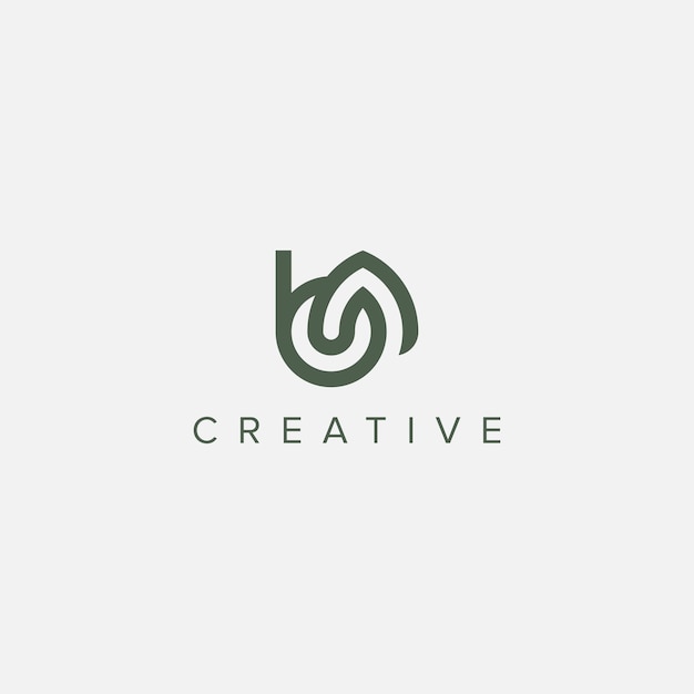 Moderno vector de plantilla de diseño de logotipo BA AB de letra mínima