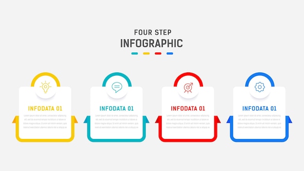 Moderno vector de plantillas premium de Inforaphic