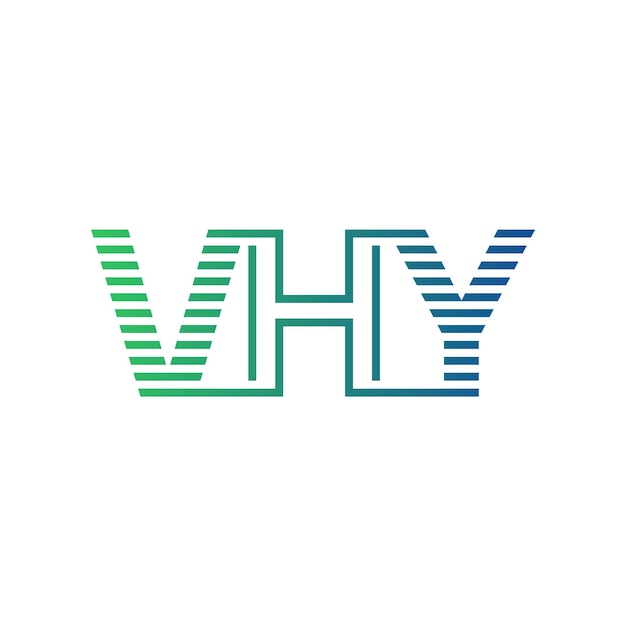 Moderno VHY Logo Diseño Carta VHY Minimalista Profesional y Versátil Icono de Marca para la Identidad Empresarial