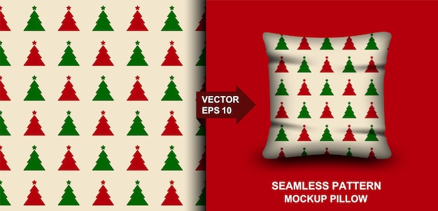 Modernos árboles de navidad de patrones sin fisuras.
