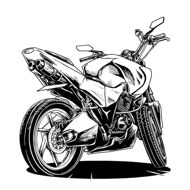 modificación de la ilustración de la motocicleta