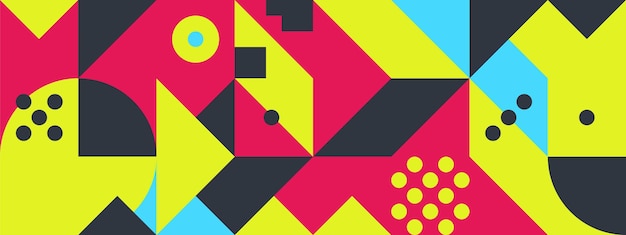 Módulos cuadrados sencillos de Banner
