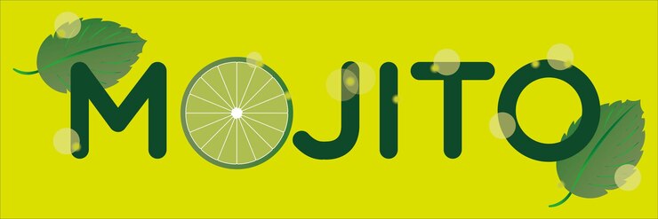 Vector mojito emblema bebida icono vector ilustración símbolo