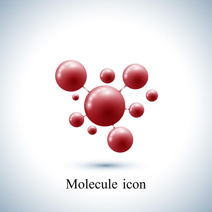 Vector molécula y adn de icono de logotipo moderno