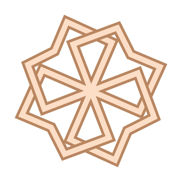Molvinets un símbolo eslavo decorado con adornos de tejido escandinavo diseño de moda beige con runas