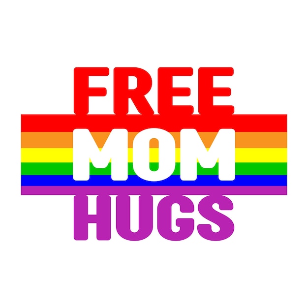 Mom Hugs Diseño Vector Ilustración Clipart Descarga digital