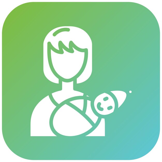 Momentos de diseño vectorial con el estilo del icono de mamá