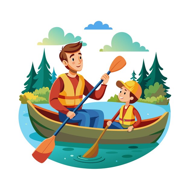 Momentos de la vida familiar real Conceptos de ilustración vectorial