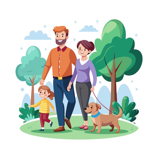 Momentos de la vida familiar real Conceptos de ilustración vectorial