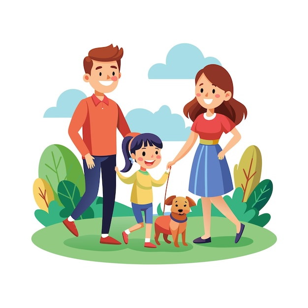 Momentos de la vida familiar real Conceptos de ilustración vectorial