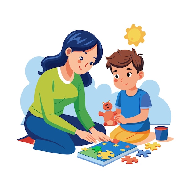 Momentos de la vida familiar real Conceptos de ilustración vectorial