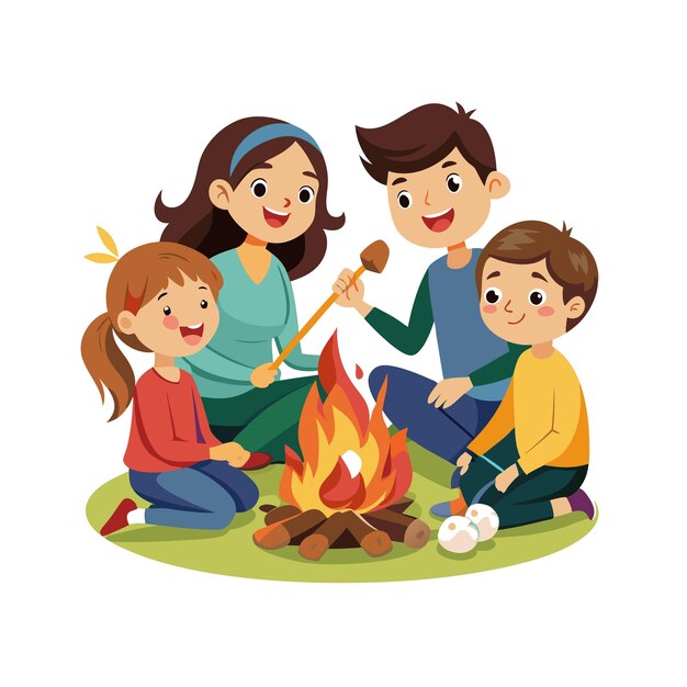 Momentos de la vida familiar real Conceptos de ilustración vectorial