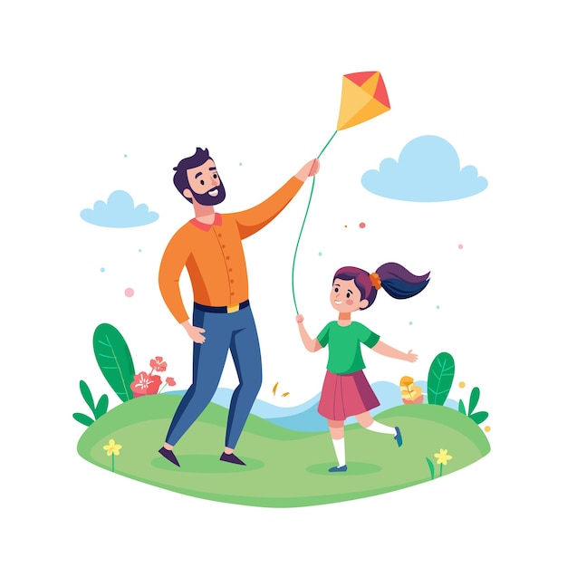Momentos de la vida familiar real Conceptos de ilustración vectorial