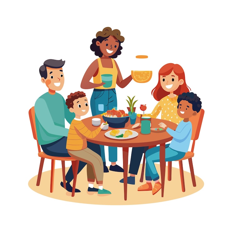 Vector momentos de la vida familiar real conceptos de ilustración vectorial