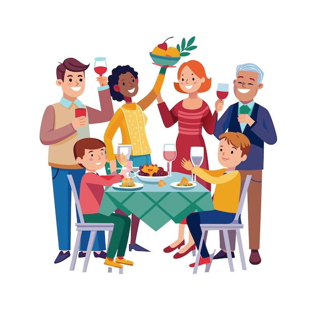 Momentos de la vida familiar real Conceptos de ilustración vectorial