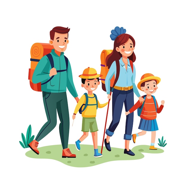Momentos de la vida familiar real Conceptos de ilustración vectorial