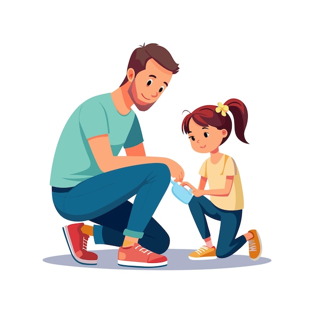 Momentos de la vida familiar real Conceptos de ilustración vectorial